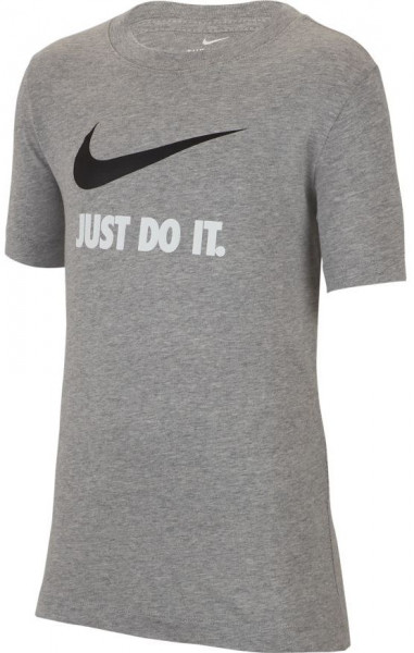 Boys' t-shirt Nike B NSW Tee Just Do It Swoosh - dk grey heather