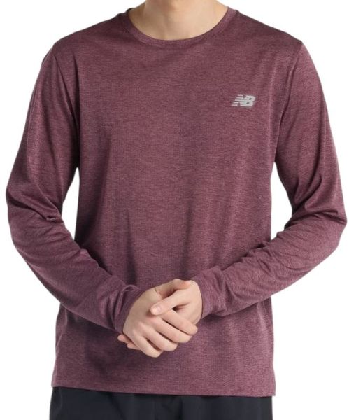 Men's long sleeve T-shirt New Balance Athletics - Purple