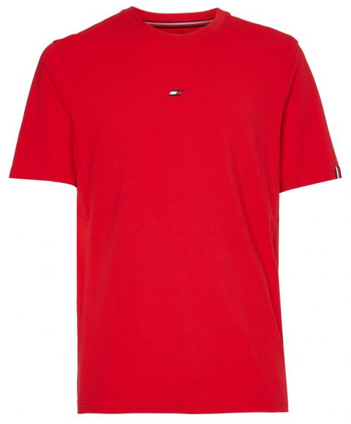 T-shirt pour hommes Tommy Hilfiger Essentials Small Logo SS Tee - primary red