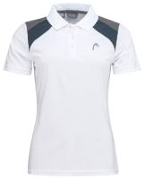 Women's polo T-shirt Head Club 22 Tech Polo Shirt - white/navy