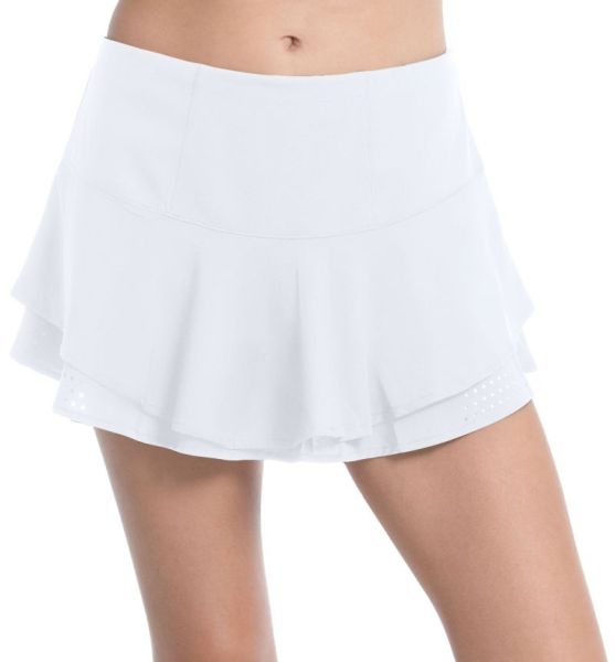 Tenisa svārki sievietēm Lucky in Love Tech Performance Vibrance Skirt - white
