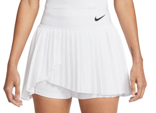 Damska spódniczka tenisowa Nike Court Dri-Fit Advantage Pleated Tennis Skirt - white/black