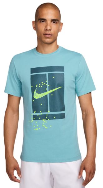 Herren Tennis-T-Shirt Nike Court Tennis T-Shirt - Türkis