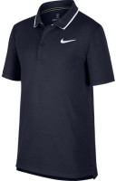 Koszulka chłopięca Nike Court B Dry Polo Team - obsidian/white
