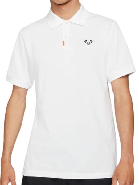 Herren Tennispoloshirt Nike Polo Rafa Slim 2.0 M - white/black/white