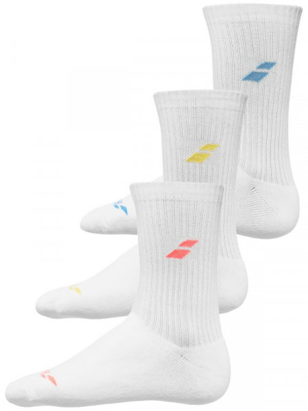  Babolat 3 Pairs Pack Socks - 3 pary/white