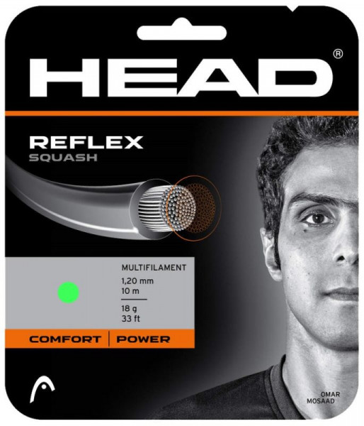 Cordaje de squash Head Reflex (10 m) - green