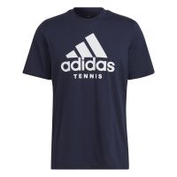Męski T-Shirt Adidas Tennis Logo - legend ink