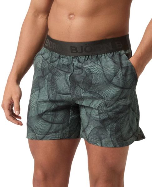 Men's shorts Björn Borg Ace Printed - Green