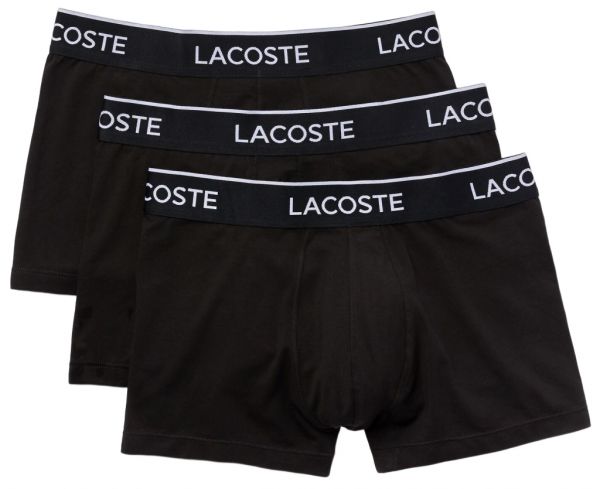 Sportinės trumpikės vyrams Lacoste Casual Cotton Stretch Boxer 3P - black
