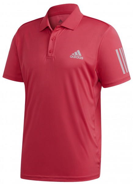  Adidas M Club 3 Stripes Polo - power pink