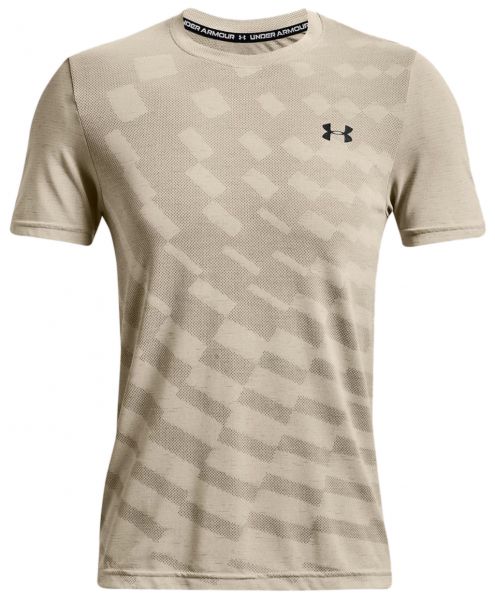 T-shirt pour hommes Under Armour Men's Seamless Radial Short Sleeve - stone/black