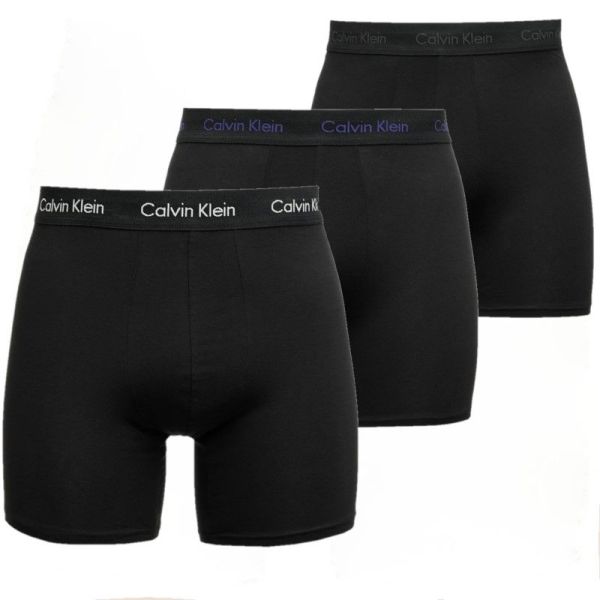 Męskie bokserki sportowe Calvin Klein Brief 3P - Czarny