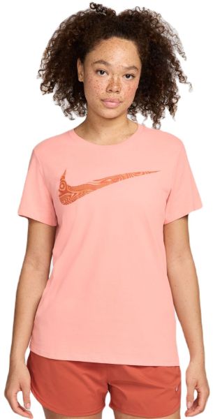 Camiseta de mujer Nike Slam Dri-Fit Swoosh Top - pink quartz