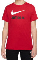 Fiú póló Nike B NSW Tee Just Do It Swoosh - gym red