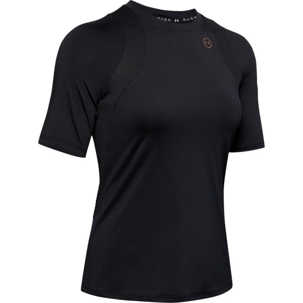 Camiseta de mujer Under Armour Women's UA RUSH Short Sleeve - black