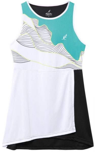 Damska sukienka tenisowa Australian Dress Ace With Print In Front - nero