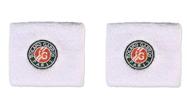 Wristband Roland Garros Embroidered Logo Duo - White