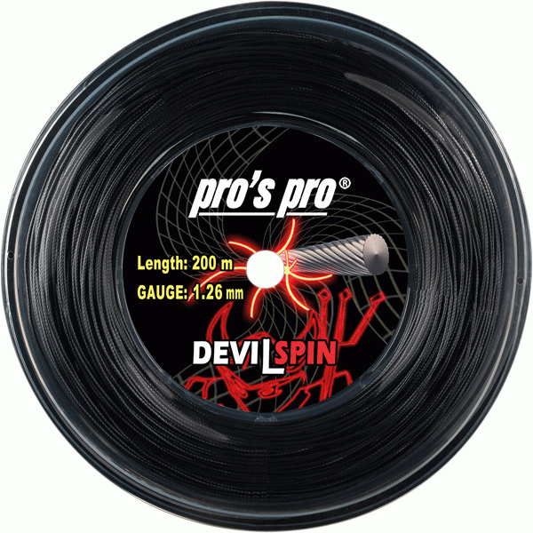 Racordaj tenis Pro's Pro Devil Spin (200 m)
