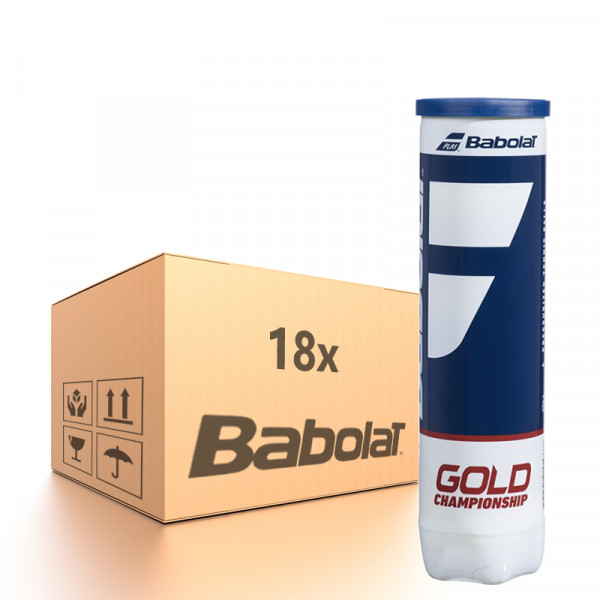 Tenisa bumbiņas kartona kastēs Babolat Gold Championship - 18 x 4B