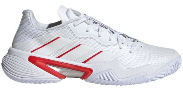 Damskie buty tenisowe Adidas Barricade W - cloud white/silver metallic/grey two