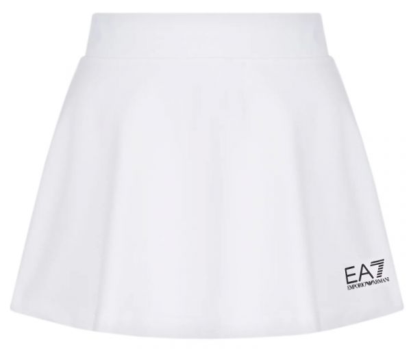 Tenisa svārki sievietēm EA7 Woman Jersey Miniskirt - white