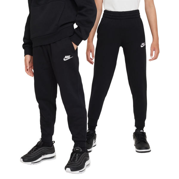 Dívčí tepláky Nike Club Fleece Jogger - black/white