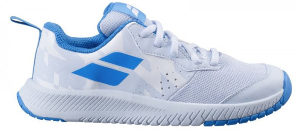 Juniorskie buty tenisowe Babolat Pulsion All Court Junior - white/illusion blue