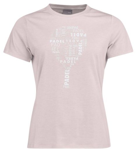 Dámské tričko Head Padel TYPO T-Shirt W - rose