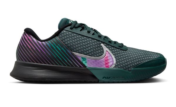 Meeste tennisejalatsid Nike Air Zoom Vapor Pro 2 Premium - black/deep jungle/clear jade/multi-color