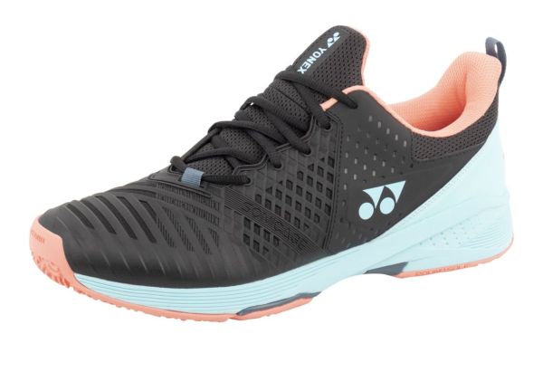Chaussures de tennis pour hommes Yonex Power Cushion Sonicage 3 Clay - black/sky blue