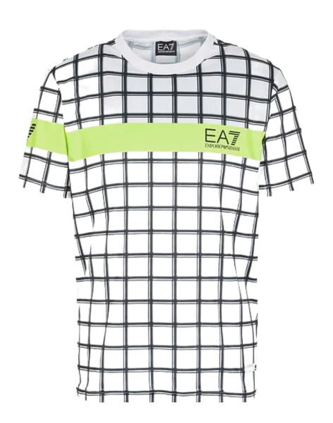 Herren Tennis-T-Shirt EA7 Man Jersey T-Shirt - white