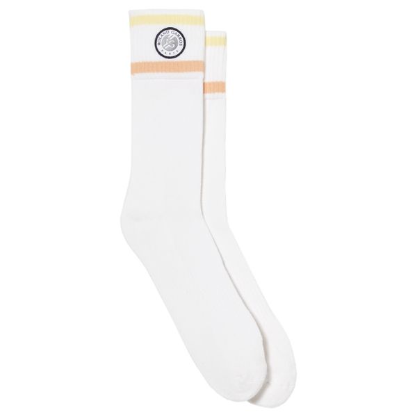 Ponožky Lacoste Sport Roland Garros Edition Striped Socks 1P - white/orange/green