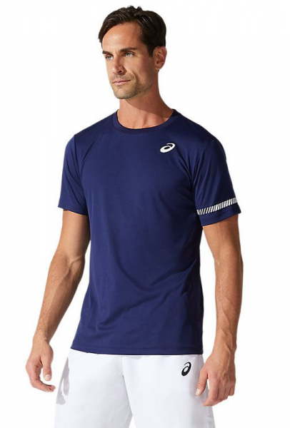 Herren Tennis-T-Shirt Asics Court M SS Tee - peacoat