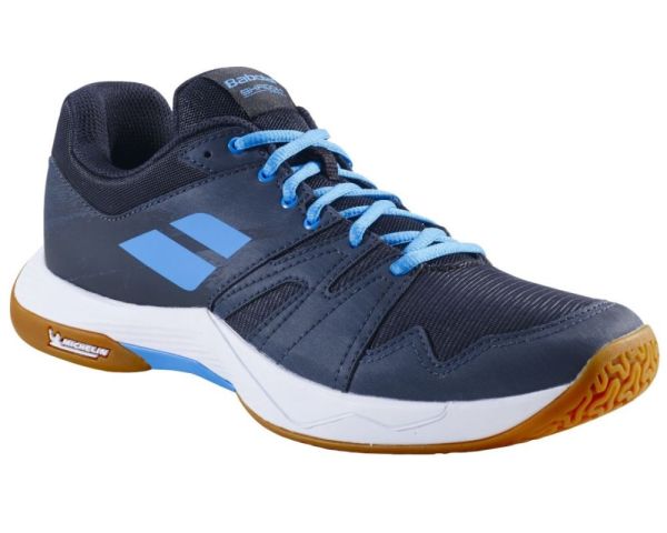 Chaussures de badminton/squash pour hommes Babolat Shadow Team 2 - black/grey