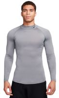 Muška kompresijska odjeća Nike Pro Dri-FIT Fitness Mock-Neck Long-Sleeve - smoke grey/black
