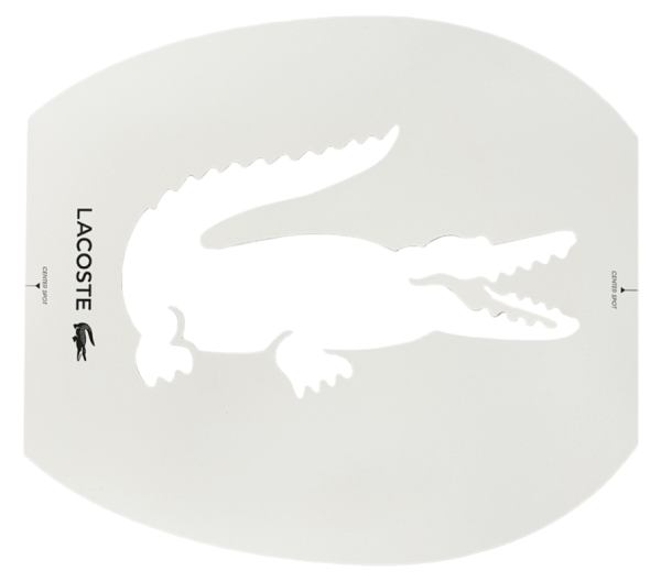 Stencil Lacoste Logo