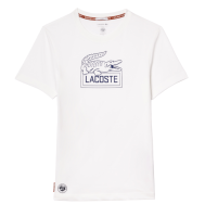 Мъжка тениска Lacoste Ultra-Dry Sport Roland Garros Edition Tennis T-Shirt - white