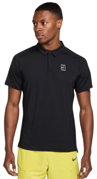 Men's Polo T-shirt Nike Court Advantage Dri-Fit Tennis - Black