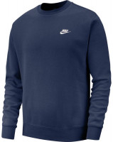 Muška sportski pulover Nike Swoosh Club Crew M - midnight navy/white