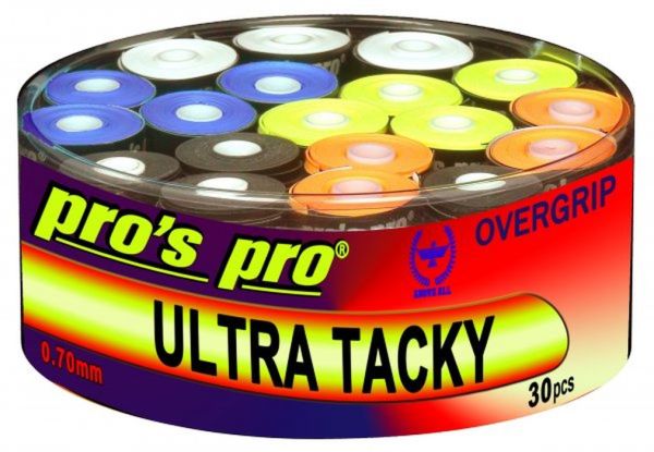 Owijki tenisowe Pro's Pro Ultra Tacky (30P) - color