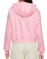 Dámske mikiny Nike Sportswear Club Fleece Oversized Crop Hoodie - med soft pink/white Dámske mikiny Nike Sportswear Club Fleece Oversized Crop Hoodie - med soft pink/white