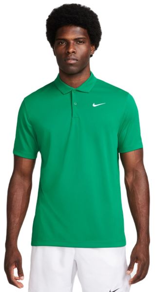Men's Polo T-shirt Nike Court Dri-Fit Solid Polo - malachite/white