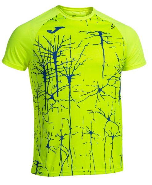 Herren Tennis-T-Shirt Joma Elite IX Short Sleeve T-Shirt M - fluor yellow