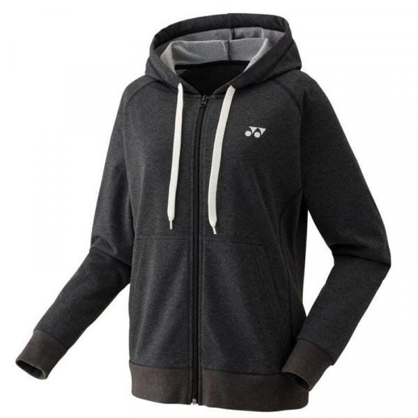 Ženski sportski pulover Yonex Women's Full Zip Hoodie - charcoal