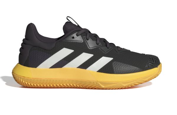 Herren-Tennisschuhe Adidas SoleMatch Control M Clay - black/yellow