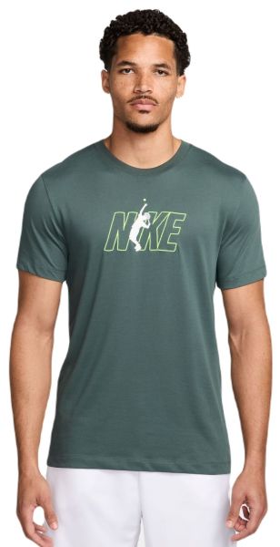 Męski T-Shirt Nike Court Dri-Fit Short Sleeve T-Shirt - vintage green