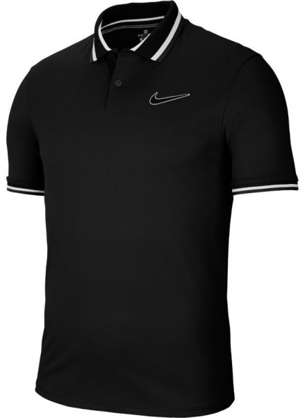 Men's Polo T-shirt Nike Court Slam Polo PS NT - black/black