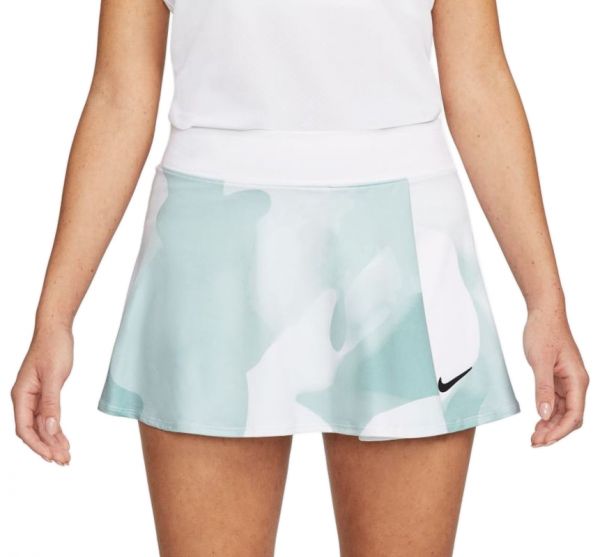 Jupes de tennis pour femmes Nike Court Dri-Fit Victory Printed Tennis Skirt - white/black