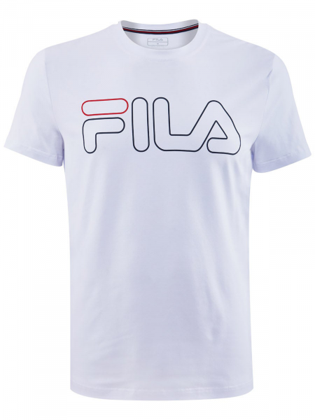 Herren Tennis-T-Shirt Fila T-Shirt Ricki M - white